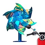 Lenker-Windrad-Dekoration – LED-rotierende Windmühle für Roller, Fahrrad, Motorrad, buntes...