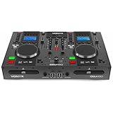 Vonyx CDJ450 - DJ Konsole, DJ Mischpult Bluetooth, DJ Controller mit Zwei MP3 CD Mediaplayern, USB,...