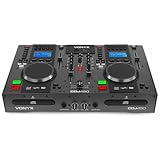 Vonyx CDJ450 - DJ Konsole, DJ Mischpult Bluetooth, DJ Controller mit Zwei MP3 CD Mediaplayern, USB,...