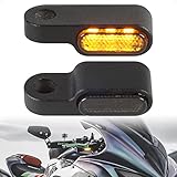 evermotor 3 LED Universal 12V 2 Stück E24 Mini Motorrad LED Blinker Aluminiumlegierung im Feinguss...