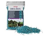Amtra Türkis keramisierter Quarz – feiner Quarz-Aquariensand, für Süß- oder Salzwasser, 2-3 mm...