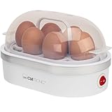 Clatronic® Eierkocher 6 Eier | mit akkustischem Signal (Summer) | inkl. Messbecher und Eipicker |...