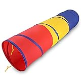 Opret Krabbeltunnel Spieltunnel für Kinder, Opret 183cm Pop-Up Kinder Tunnel Baby Kriechtunnel mit...