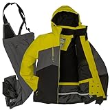 Killtec Herren Skianzug Größe XL - aus Skijacke schwarz grau meliert senf und Skihose grau meliert...