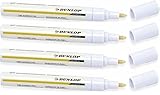 Set: 2 BZW 4 Stück Dunlop Reifenmarkierstift, weiß Reifenmarker 4,5 ml, Auto, Fahrrad, Motorrad (4...