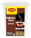 MAGGI Professional Delikatess Sauce zu Braten, vegetarisch, Ergiebigkeit 10L, 1er Pack (1 x 900g...