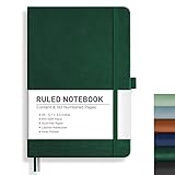 RETTACY Notizbuch Liniert A5, Journal Tagebuch mit 192 nummerierten Seiten,100gsm Notizbücher,...