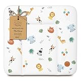 Wickelauflage Wickelunterlage abwaschbar und wasserdicht 75x72 cm - Wickelmatte zum Auflegen auf...