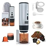 RoserRose Tragbare Kaffeemaschine, Reisekaffeemaschine, Drahtlos & Selbstwärmend - Mit 7800mAh...