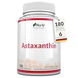 Astaxanthin 12mg - 180 Hochwirksame Softgel-Kapseln - 6-Monats-Vorrat - Kraftvolles...