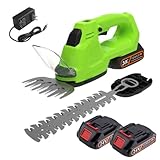 2-in-1 Akku-Heckenschere & Grasschere 21V Bürstenlos mit 2 Akkus & Ladegerät, Elektrische...