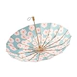 Zambuph Taschenschirm, großflächig, stark, widerstandsfähig, für Damen, Knochen, für...