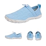 EELMSJKK Herren Damen Barfuß Wasserschuhe Einfach Slip On Schnell Trocknend Wassersportschuhe,...