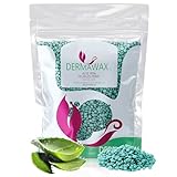 Dermawax 1 kg Heißwachs Wachsperlen Aloe Vera für sensible Haut – Haarentfernung ohne...