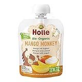 Holle Babyfood Pouchy, Mango Monkey Mango mit Joghurt, 85g