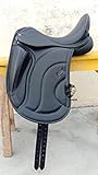 WILD RACE Leder-Dressur-Monoflap-Wechseleisensattel/Leather Dressage Monoflap Changeable Gullets...