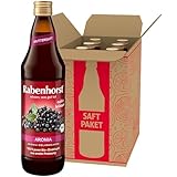 RABENHORST Aronia Muttersaft BIO 6er Pack (6 x 700 ml), 100 % purer Aronia-Direktsaft aus erster...