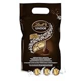 Lindt LINDOR Schokoladen Kugeln extra dunkel | ca. 80 Kugeln Edelbitterschokolade | Dunkle...