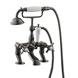 Badewannenarmatur mit Klauenfüßen und Handbrause, Vintage-Wanneneinlauf, Wannenarmatur zur...
