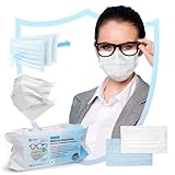 Virshields® Medizinischer Mundschutz - Typ IIR, BFE ≥ 98%, DIN EN 14683, Made in EU, 50-500...