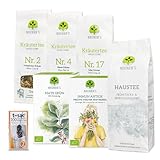 NEUNERs Entschlackungs Kur Tradition & Balance – 6er Bio-Kräutertee Set mit Teefiltern – Leber...