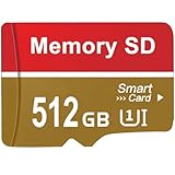 destuu SD Karte 512GB High Speed Übertragungsdaten Speicherkarte Wasserdicht SD Card Video Image...