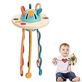 Goorder Montessori Spielzeug für Baby Sensorisches Spielzeug ab 1 Jahr, Silikon Zugschnur...