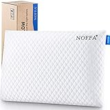 NOFFA Kissen Flach Dünn 40x60, Flaches Kopfkissen Bauchschläfer, Memory Foam Niedrig Kissen für...