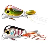 SOSPIRO 2 Stücke Angelköder Spinnköder Fishing Lures Fischköder Barsch Köder Set Raubfische Jig...