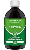 DietySlim NUTRIMEA - Mit Grüner Tee, Guarana, Löwenzahn - Flasche à 500 ml - 100% Vegan