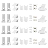 4er Kit - 24 Stück Plissee Ersatzteile Set - Klemmträger Ersatzteile - Klemmfix Halterung -...