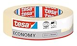tesa Malerband ECONOMY - Vielseitiges Klebeband für Malerarbeiten ohne Lösungsmittel - Bis zu 4...