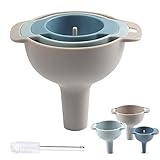 Uponer 4-in-1 Multifunktional Trichter Set - 3-in-1 Trichter mit Griff und herausnehmbarem...