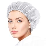 Ymapinc 6 Stück Wiederverwendbar Kochmütze Elastische Haarnetz Atmungsaktiv Haarnetz Küche 30 x...