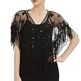 Generisch Heizkörper Luftbefeuchter Quaste Kleid Schal Elegant Perlen Smock Cape Chiffon Schal Gelb...