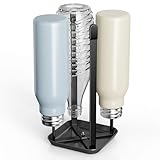 Josmimic Flaschenhalter für SodaStream – 4er Abtropfhalter aus Metall mit Abtropfwanne,...