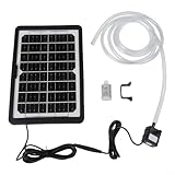 Desiumite 6 W 9 V Solar-Tauchpumpe mit verstellbarem Panel, geeignet für Aquarien, Teiche,...