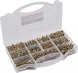 Connex Universalschrauben-Sortiment 900-teilig - Diverse Größen - Senkkopf - PZ Pozidriv-Antrieb -...