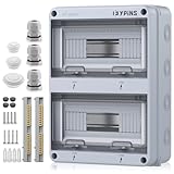 EYPINS Verteilerkasten Aufputz 2-Reihig 24 Module, Sicherungskasten Aufputz IP65 Feuchtraum...