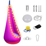 Rppiup Hängehöhle, Tragbarer Hängesessel Schaukel mit LED, Pod Swing Seat mit Aufblasbarem...