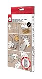 Rayher Silikon-Gießform Kürbis, Pilz, Blatt, 14,5 x 26 x 1 cm, 7 Formen für Anhänger, zum...