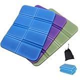 Zhongtou 3 Stück Faltbares Sitzkissen Outdoor Wetterfest Thermo Sitzunterlage Isolierend Sitzmatte...