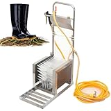 Schuhreinigungsmaschine Automatischer Schrubber mit Wasserspray Dreiseitige Harte Bürsten zum...