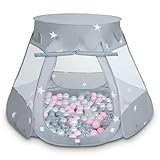Selonis Baby Spielzelt Mit Plastikbällen Zelt 105X90cm/100 Bälle Plastikkugel Kinder,...
