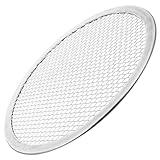 Hoement Pizzablech aus Aluminium mit Belüftungslöchern Antihaftbeschichtete Runde Pizzapfanne...