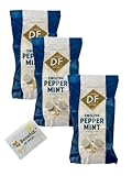 DF Pepermunt Peppermint Pfefferminztabletten Sparpaket 3x 450g + Benefux. Erfrischungstuch 450 g