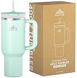 Tumbler 40oz - Trinkflasche mit Strohhalm 1.2L - Auslaufsicher Thermobecher mit Strohhalm Kühlt 10...