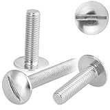 25 Stück Flachrundschrauben mit Schlitz M8x30 Edelstahl A2 Becherschrauben Vollgewinde...