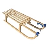 Colint Faltschlitten Davos 100 cm, Klappschlitten faltbar Schlitten Rodel Holzschlitten Holz DKS...