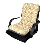 Stützende Hochlehner-Kissen für Innen- und Außenbereich, Entspannung, sichere Befestigungen mit...